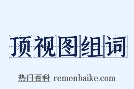 顶视图组词是什么意思的图片